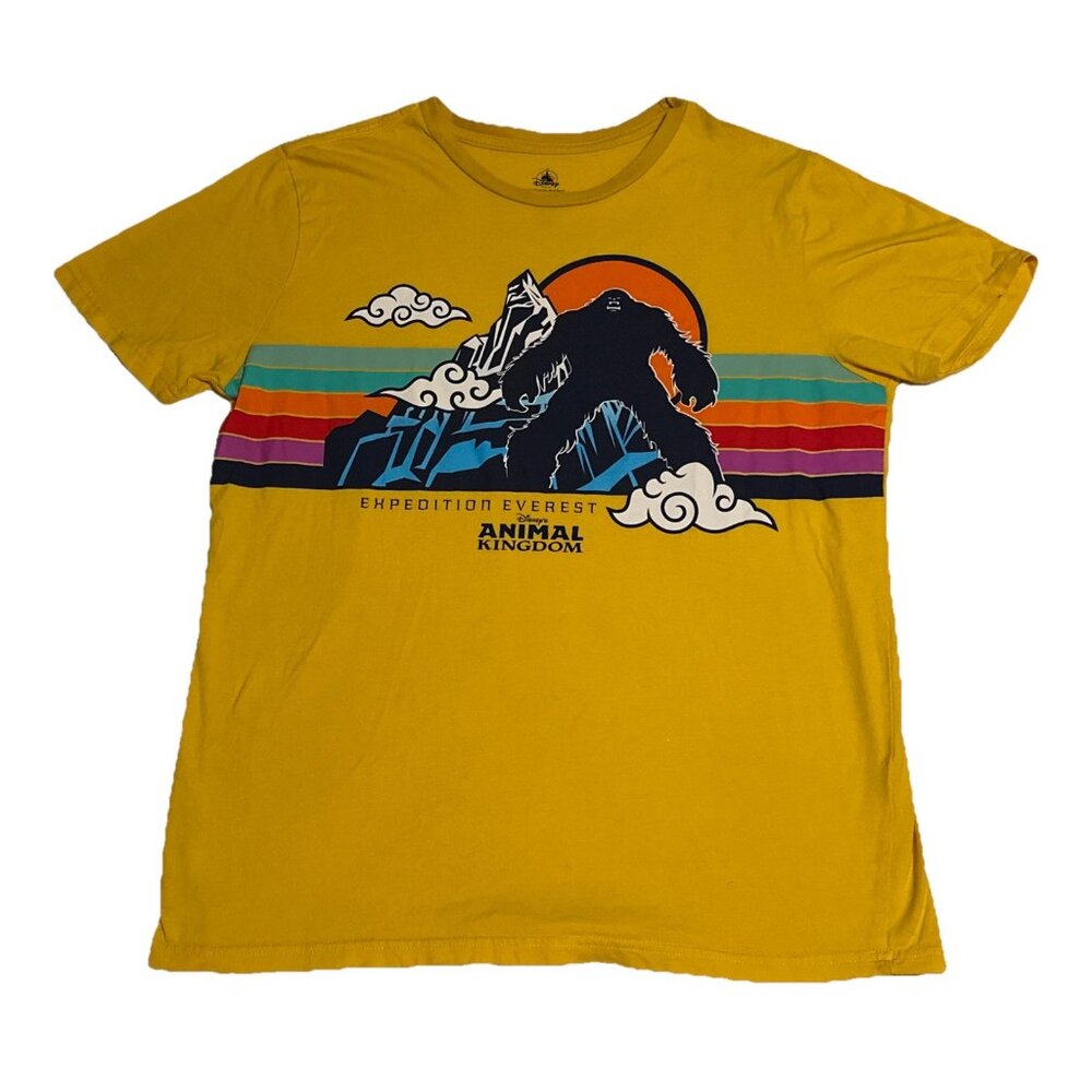 Expedition Everest Yeti Animal Kingdom Disney Yellow Graphic T-Shirt size M